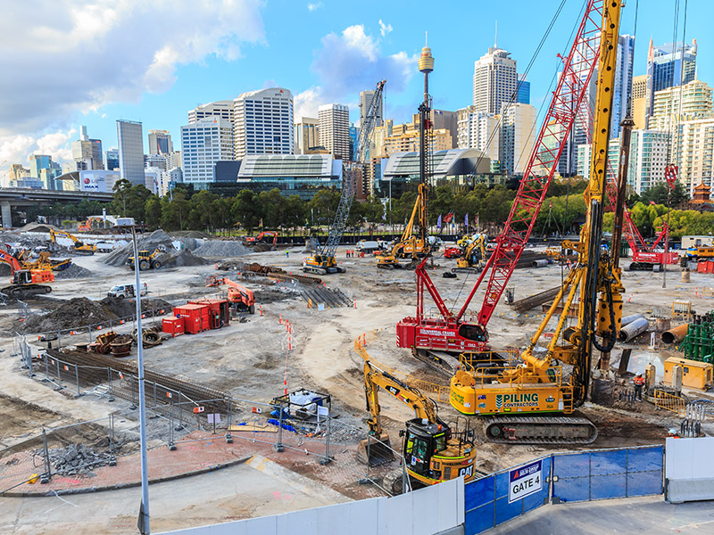 construction site in Sydney supported by iGroup Services